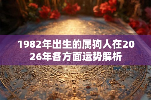 1982年出生的属狗人在2026年各方面运势解析