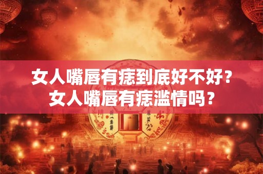 女人嘴唇有痣到底好不好？女人嘴唇有痣滥情吗？