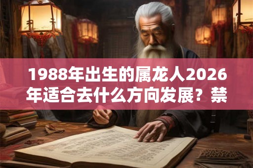 1988年出生的属龙人2026年适合去什么方向发展？禁忌方位在哪？