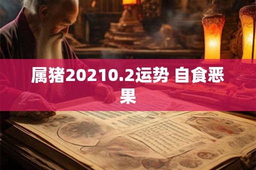 属猪20210.2运势 自食恶果