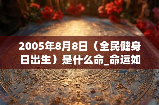 2005年8月8日（全民健身日出生）是什么命_命运如何