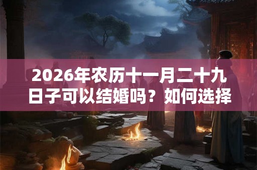 2026年农历十一月二十九日子可以结婚吗?如何选择吉日? 2026年农历十一月二十九日子可以结婚吗?如何选择吉日?