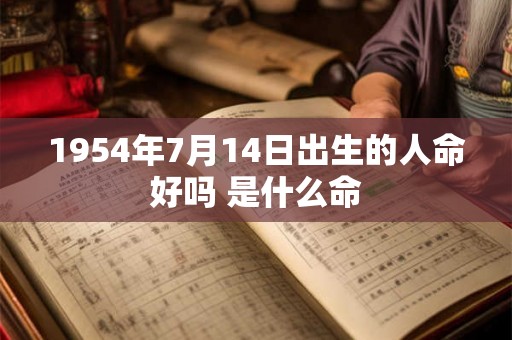 1954年7月14日出生的人命好吗 是什么命