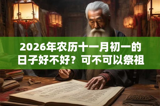 2026年农历十一月初一的日子好不好？可不可以祭祖？