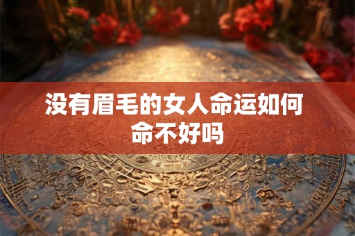 没有眉毛的女人命运如何 命不好吗