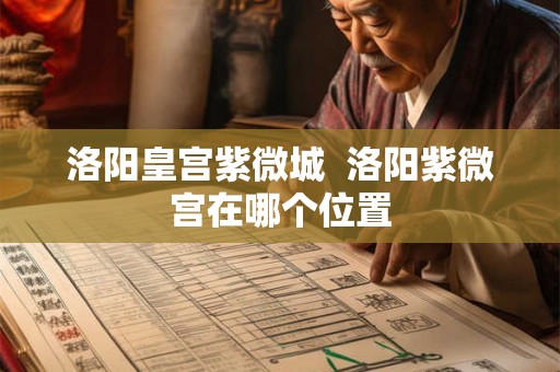 洛阳皇宫紫微城 洛阳紫微宫在哪个位置 洛阳皇宫紫微城 洛阳紫微宫在哪个位置