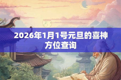 2026年1月1号元旦的喜神方位查询 2026年1月1号元旦的喜神方位查询