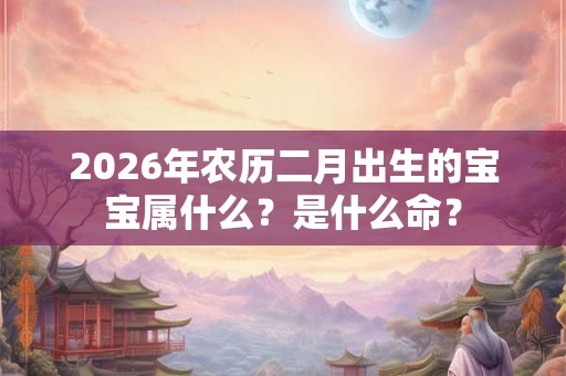 2026年农历二月出生的宝宝属什么？是什么命？