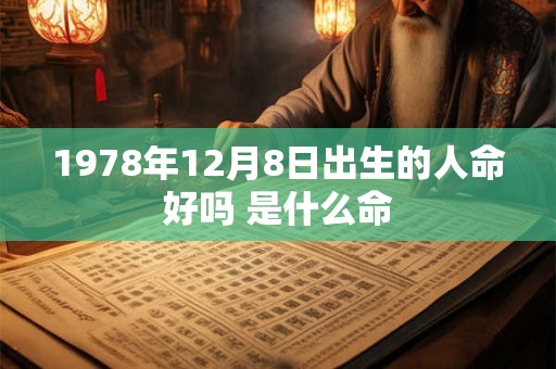 1978年12月8日出生的人命好吗 是什么命
