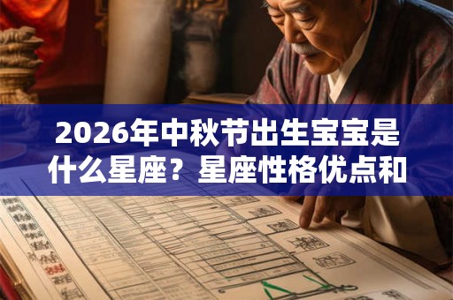 2026年中秋节出生宝宝是什么星座?星座性格优点和缺点? 2026年中秋节出生宝宝是什么星座?星座性格优点和缺点?