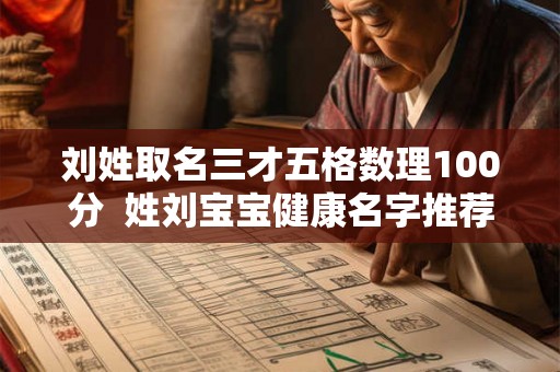 刘姓取名三才五格数理100分  姓刘宝宝健康名字推荐