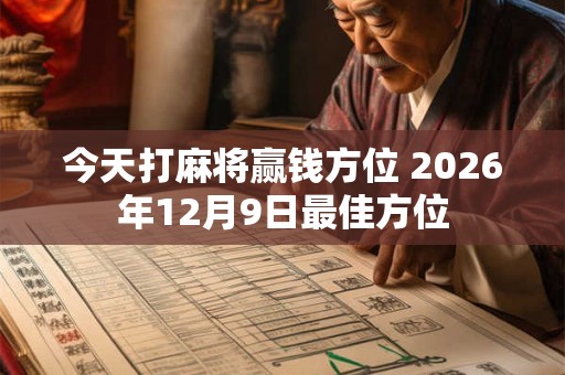 今天打麻将赢钱方位 2026年12月9日最佳方位