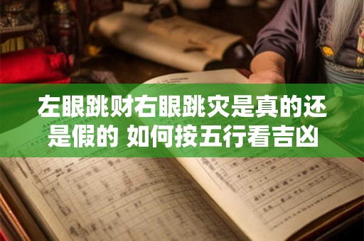 左眼跳财右眼跳灾是真的还是假的 如何按五行看吉凶