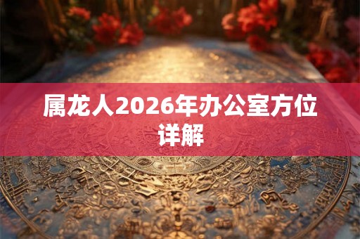 属龙人2026年办公室方位详解