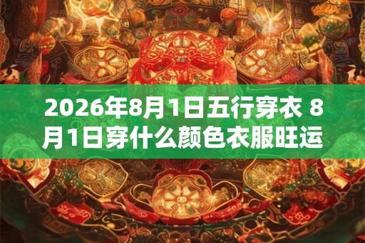 2026年8月1日五行穿衣 8月1日穿什么颜色衣服旺运