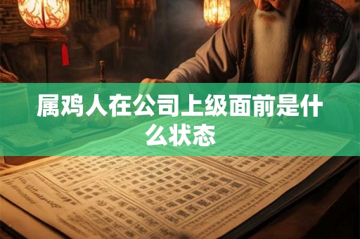 属鸡人在公司上级面前是什么状态