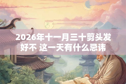 2026年十一月三十剪头发好不 这一天有什么忌讳