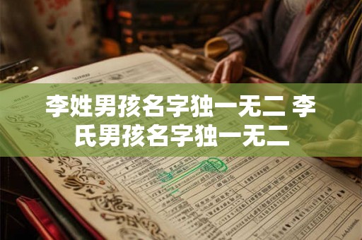 李姓男孩名字独一无二 李氏男孩名字独一无二 李姓男孩名字独一无二 李氏男孩名字独一无二