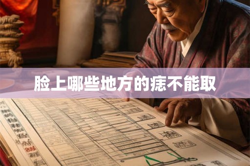 脸上哪些地方的痣不能取