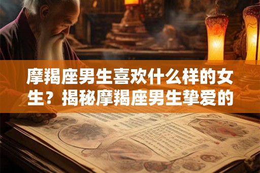 摩羯座男生喜欢什么样的女生？揭秘摩羯座男生挚爱的类型