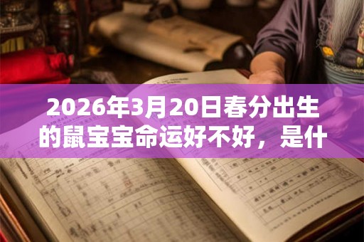 2026年3月20日春分出生的鼠宝宝命运好不好,是什么命? 2026年3月20日春分出生的鼠宝宝命运好不好,是什么命?