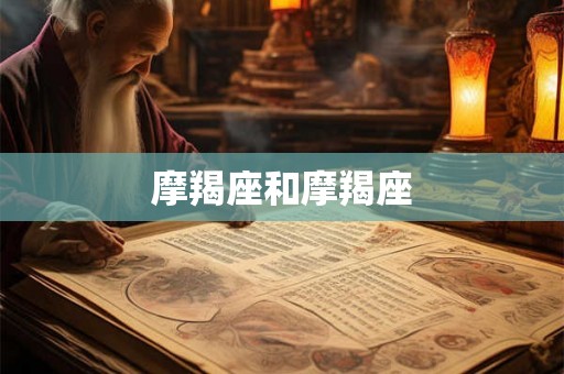 摩羯座和摩羯座