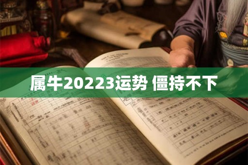 属牛20223运势 僵持不下