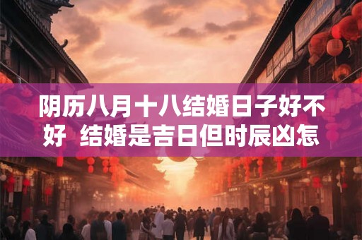 阴历八月十八结婚日子好不好  结婚是吉日但时辰凶怎么办