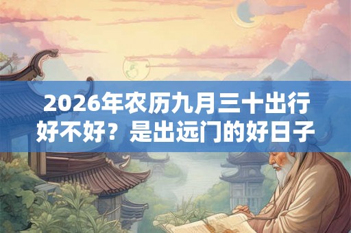 2026年农历九月三十出行好不好？是出远门的好日子吗？