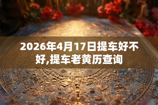 2026年4月17日提车好不好,提车老黄历查询