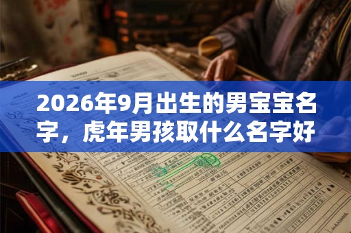 2026年9月出生的男宝宝名字，虎年男孩取什么名字好