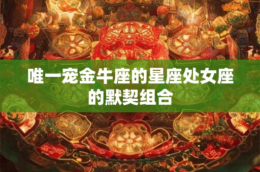 唯一宠金牛座的星座处女座的默契组合