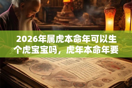 2026年属虎本命年可以生个虎宝宝吗，虎年本命年要孩子好吗？