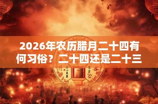 2026年农历腊月二十四有何习俗？二十四还是二十三小年？