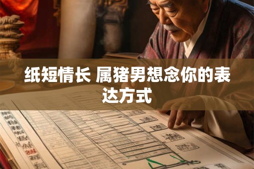 纸短情长 属猪男想念你的表达方式 纸短情长 属猪男想念你的表达方式