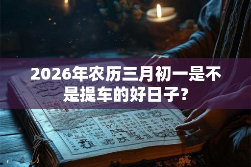 2026年农历三月初一是不是提车的好日子？