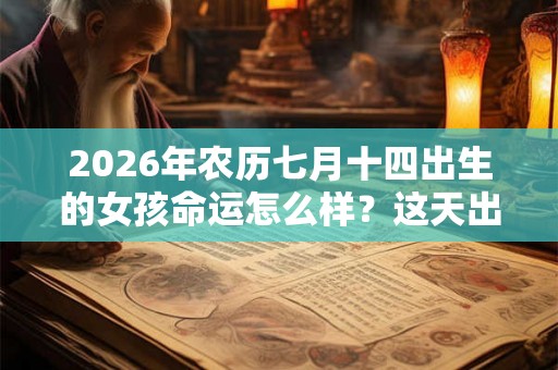 2026年农历七月十四出生的女孩命运怎么样？这天出生好吗？