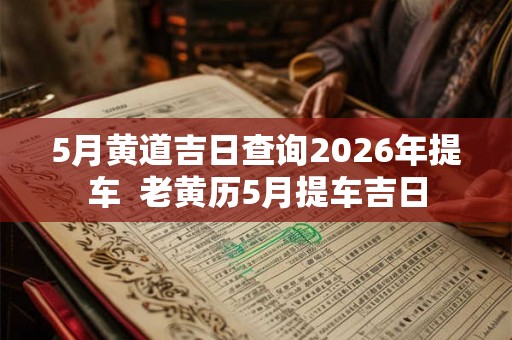 5月黄道吉日查询2026年提车  老黄历5月提车吉日