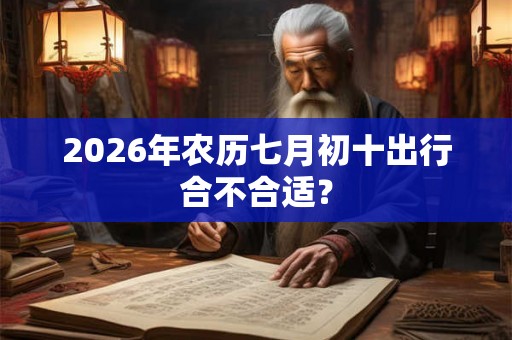 2026年农历七月初十出行合不合适？