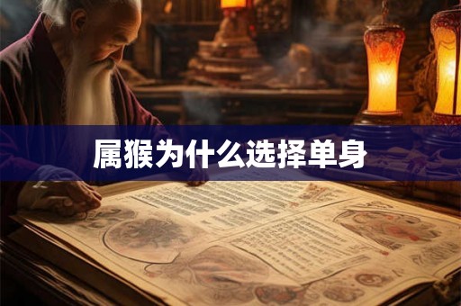 属猴为什么选择单身