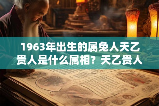 1963年出生的属兔人天乙贵人是什么属相？天乙贵人是什么？