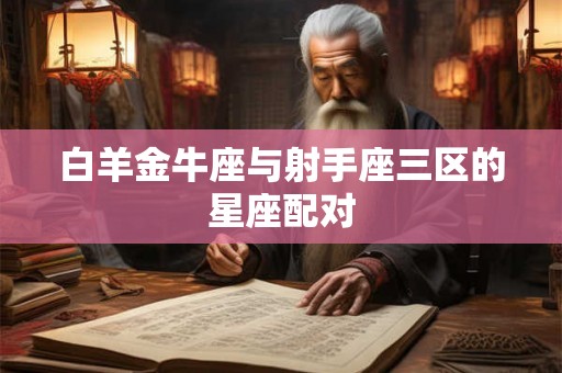 白羊金牛座与射手座三区的星座配对