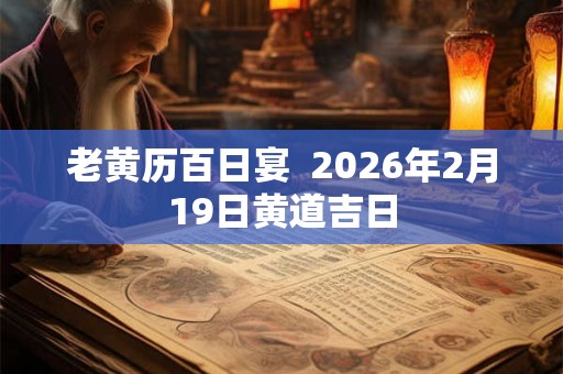 老黄历百日宴  2026年2月19日黄道吉日