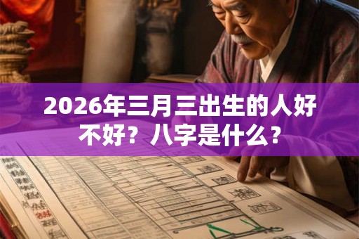 2026年三月三出生的人好不好?八字是什么? 2026年三月三出生的人好不好?八字是什么?