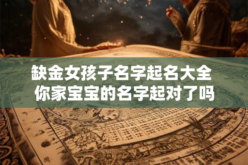 缺金女孩子名字起名大全 你家宝宝的名字起对了吗