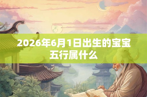 2026年6月1日出生的宝宝五行属什么 2026年6月1日出生的宝宝五行属什么