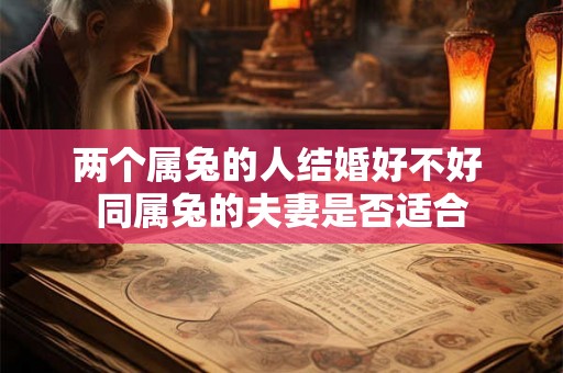两个属兔的人结婚好不好 同属兔的夫妻是否适合