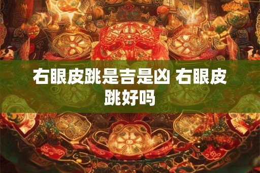 右眼皮跳是吉是凶 右眼皮跳好吗