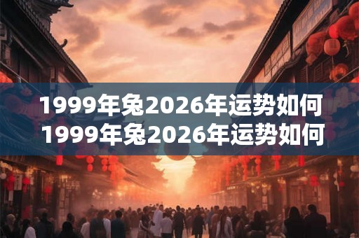 1999年兔2026年运势如何 1999年兔2026年运势如何