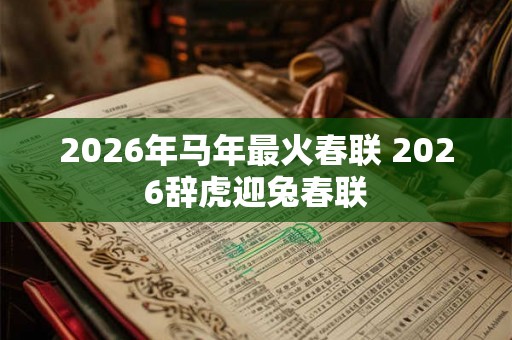 2026年马年最火春联 2026辞虎迎兔春联